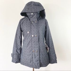 NWT Roxy 5k Silver Waterproof Jacket S